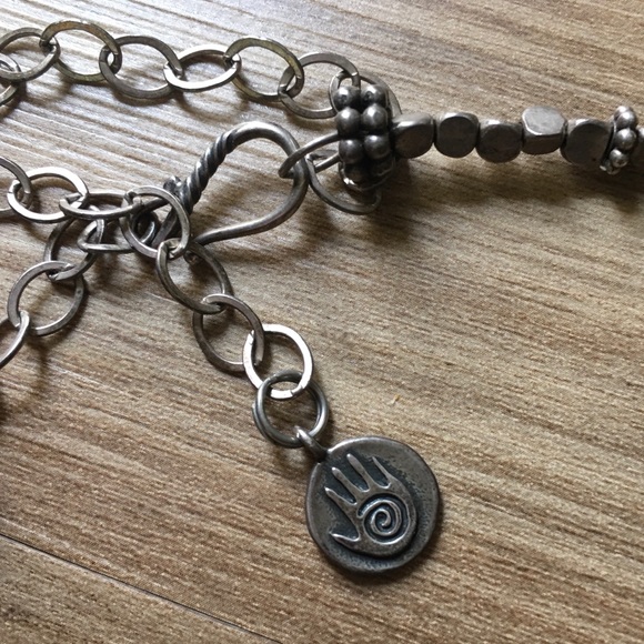 .925 Sterling Silver Shamanic Statement Necklace - Picture 6 of 8